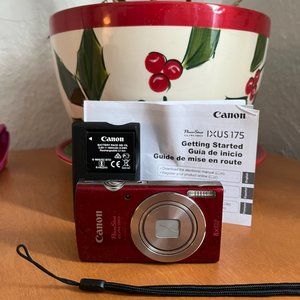 Canon PowerShot ELPH 180 Digital Camera Red New Without Box Never Used